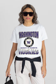 WASHINGTON HUSKIES ALL-TIME CLASSIC SHORT SLEEVE FLOWY TEE