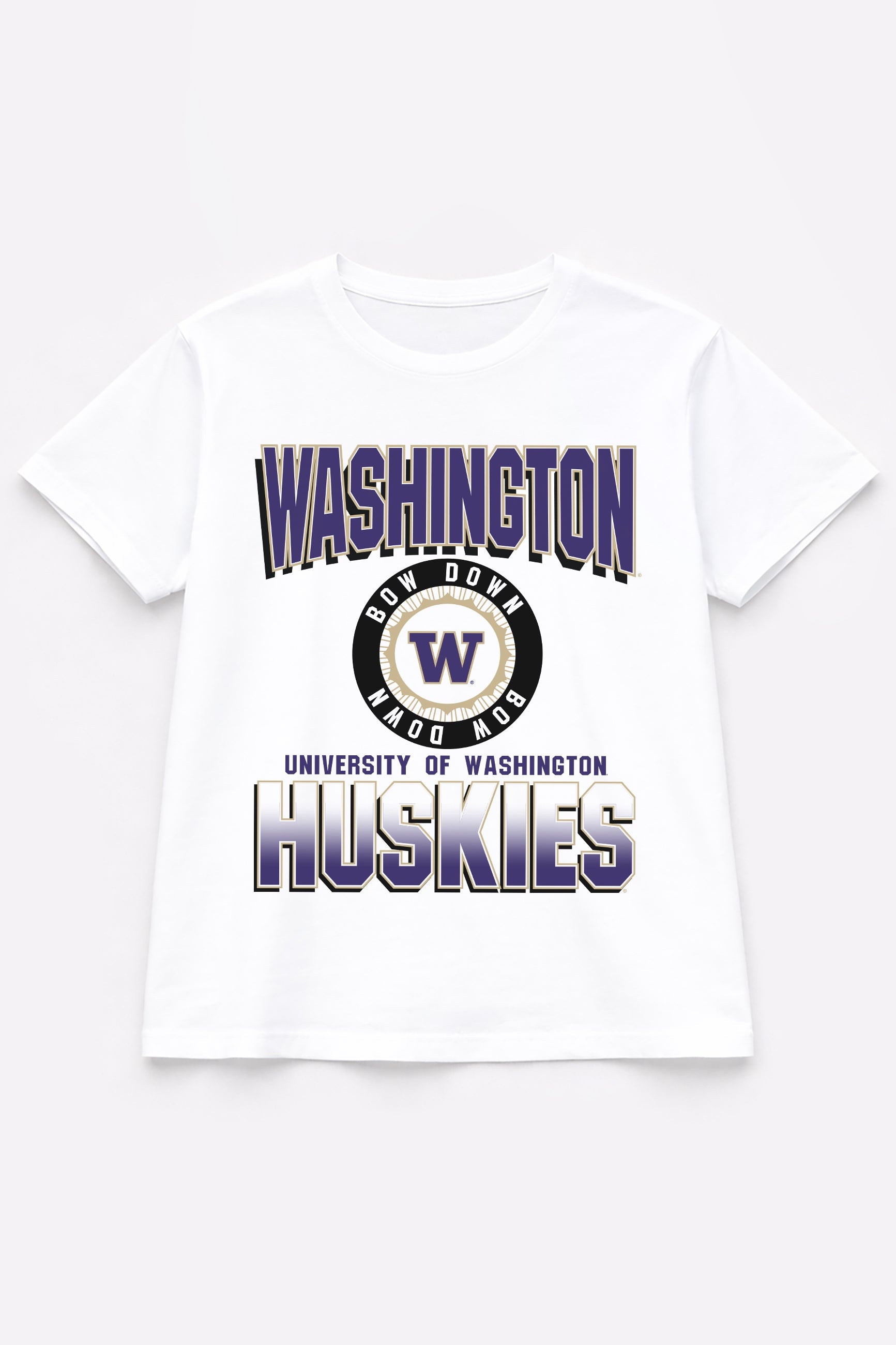 WASHINGTON HUSKIES ALL-TIME CLASSIC SHORT SLEEVE FLOWY TEE