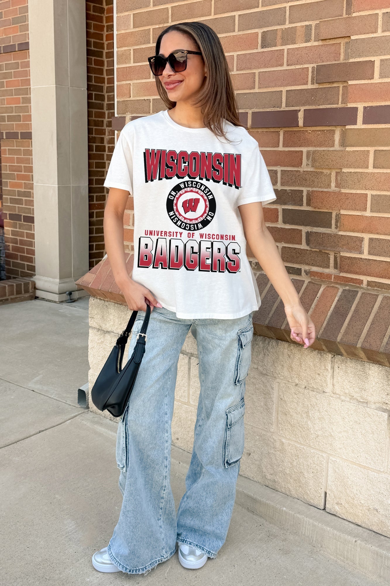 WISCONSIN BADGERS ALL-TIME CLASSIC SHORT SLEEVE FLOWY TEE