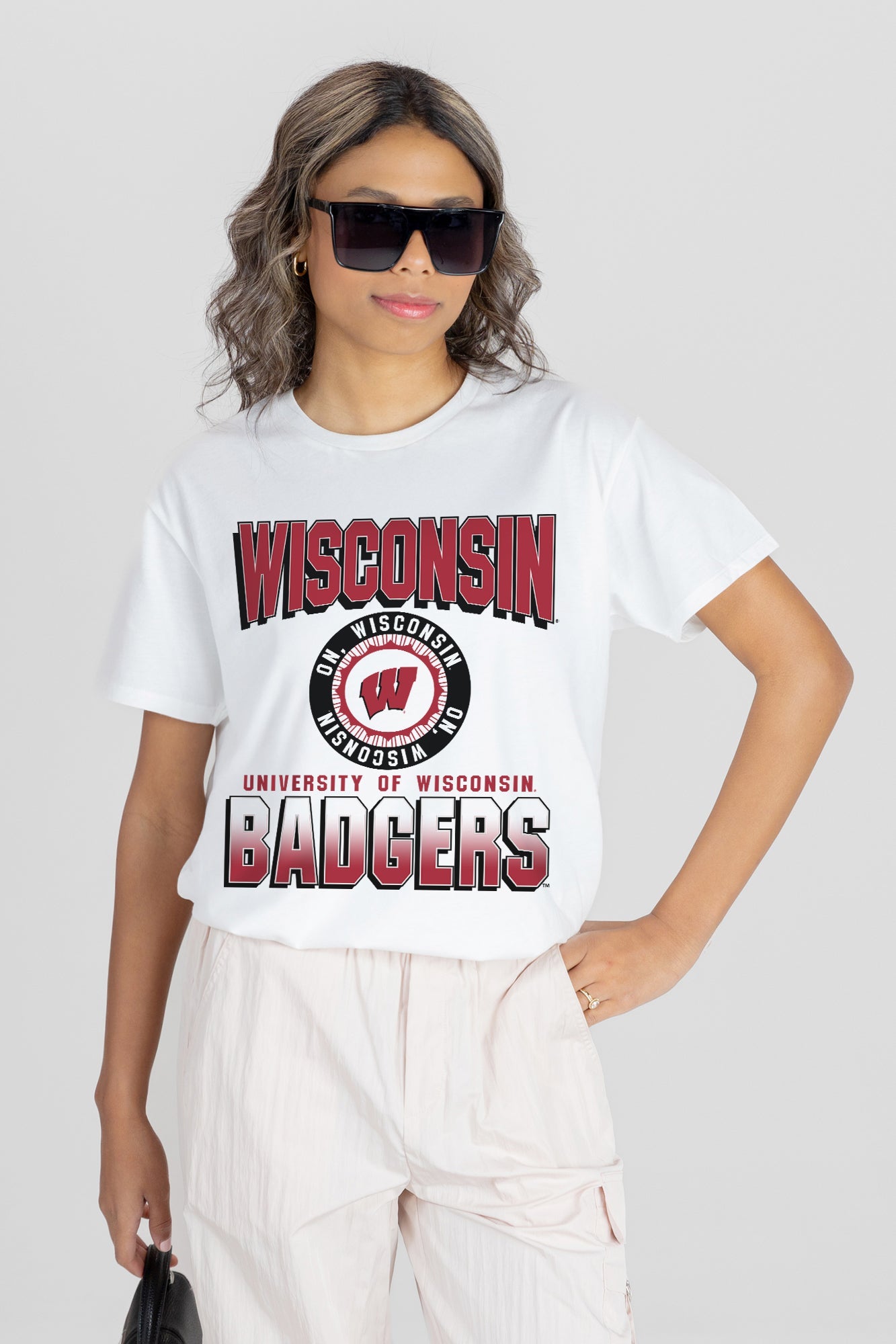 WISCONSIN BADGERS ALL-TIME CLASSIC SHORT SLEEVE FLOWY TEE