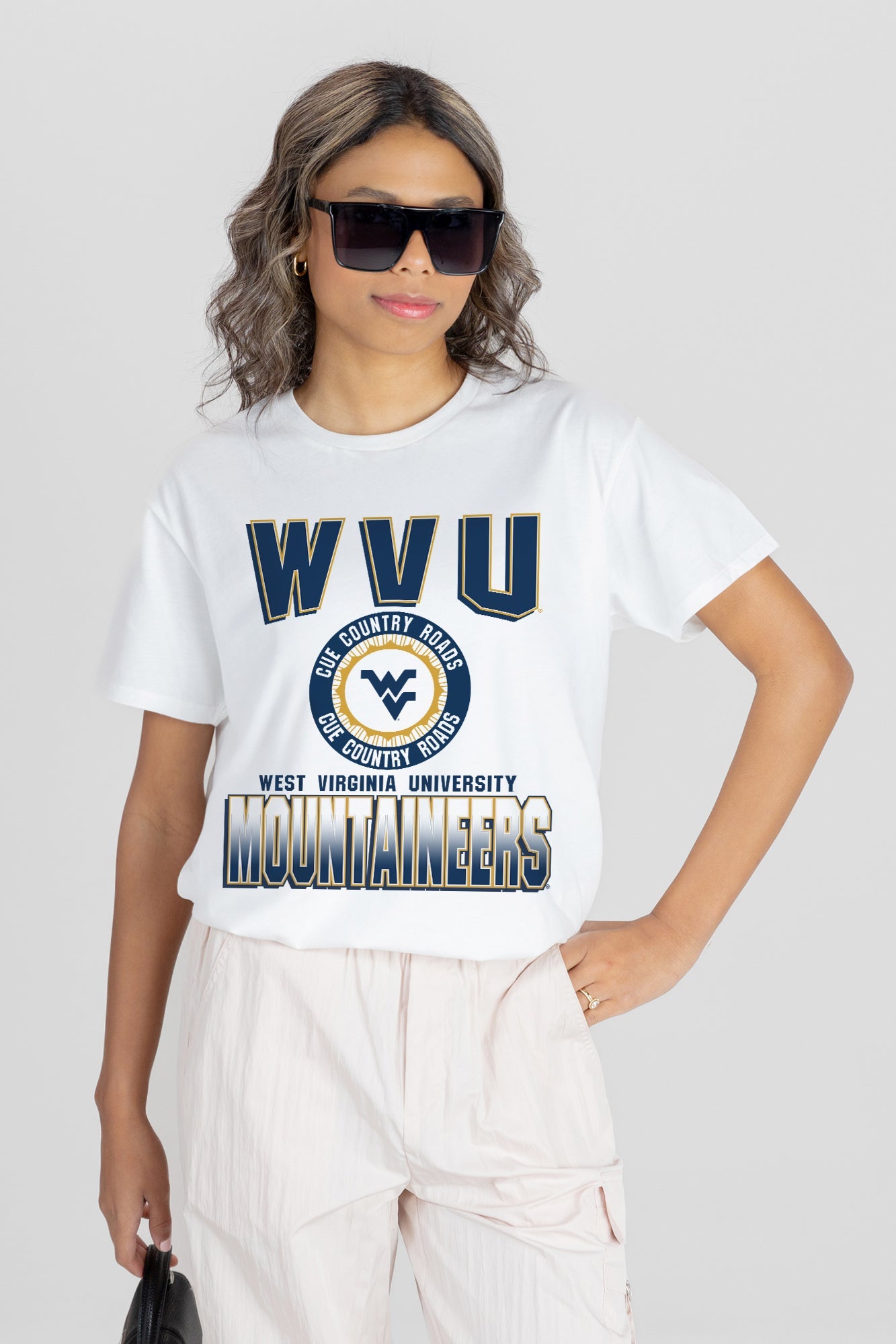 WEST VIRGINIA MOUNTAINEERS ALL-TIME CLASSIC SHORT SLEEVE FLOWY TEE