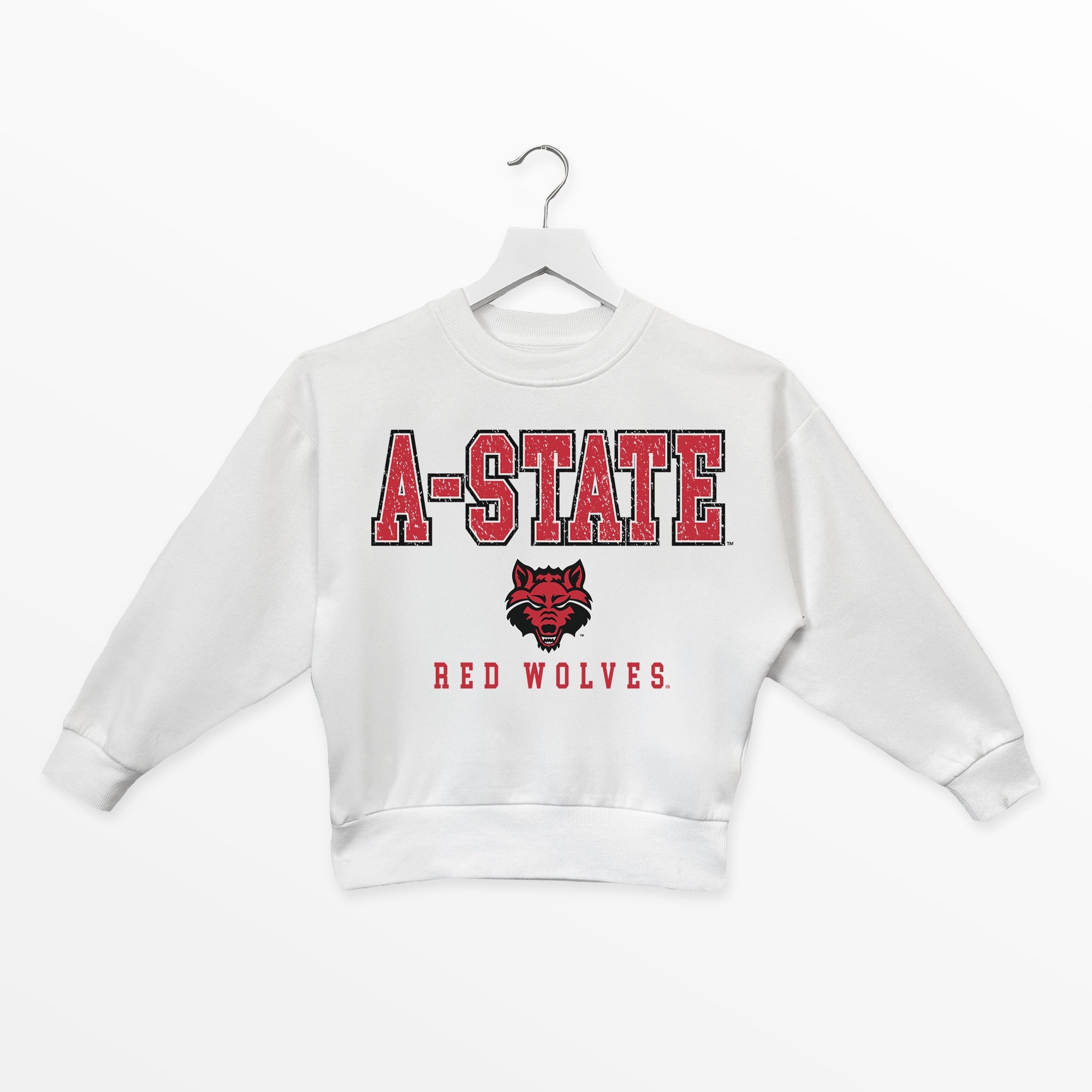 ARKANSAS STATE RED WOLVES FREESTYLE YOUTH PREMIUM FLEECE SWEATSHIRT