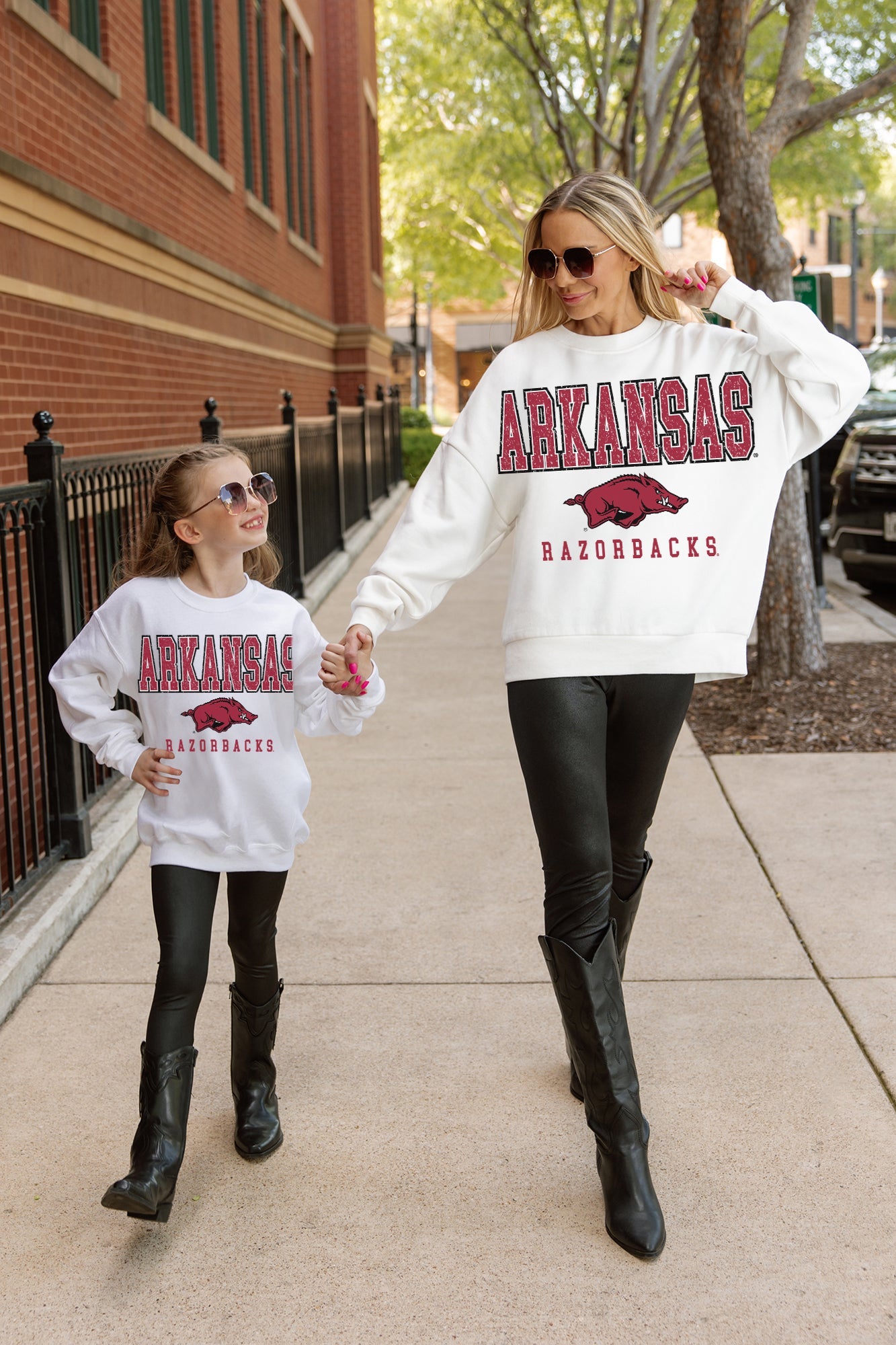 ARKANSAS RAZORBACKS FREESTYLE YOUTH PREMIUM FLEECE SWEATSHIRT