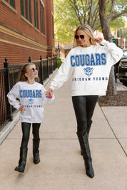 BYU COUGARS FREESTYLE YOUTH PREMIUM FLEECE SWEATSHIRT