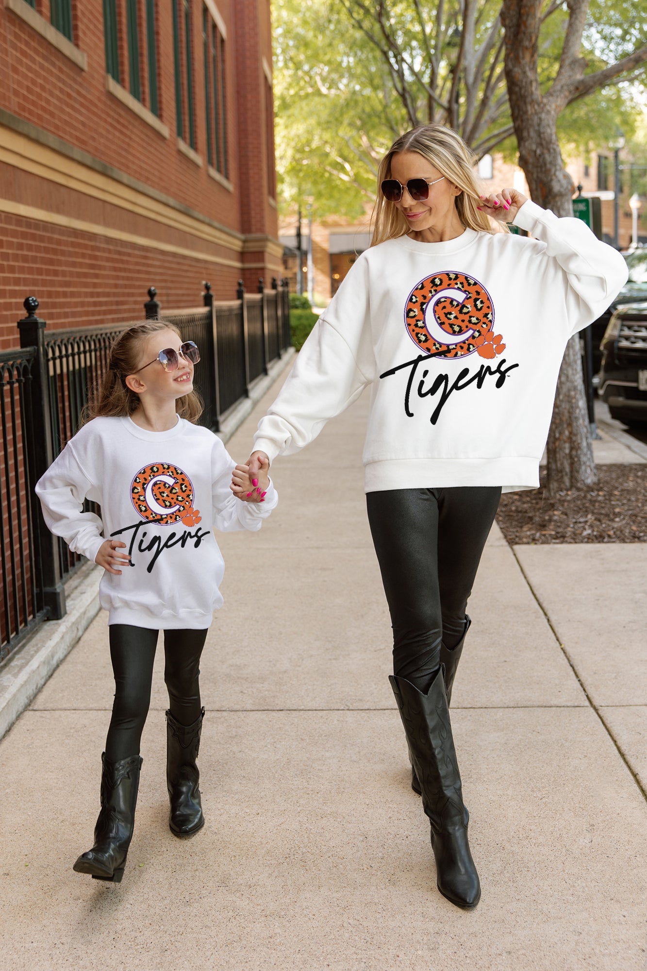CLEMSON TIGERS WILD BREAKTHROUGH YOUTH PREMIUM FLEECE SWEATSHIRT
