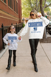 CREIGHTON BLUEJAYS FREESTYLE YOUTH PREMIUM FLEECE SWEATSHIRT