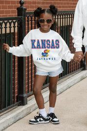 KANSAS JAYHAWKS FREESTYLE YOUTH PREMIUM FLEECE SWEATSHIRT