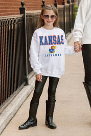 KANSAS JAYHAWKS FREESTYLE YOUTH PREMIUM FLEECE SWEATSHIRT
