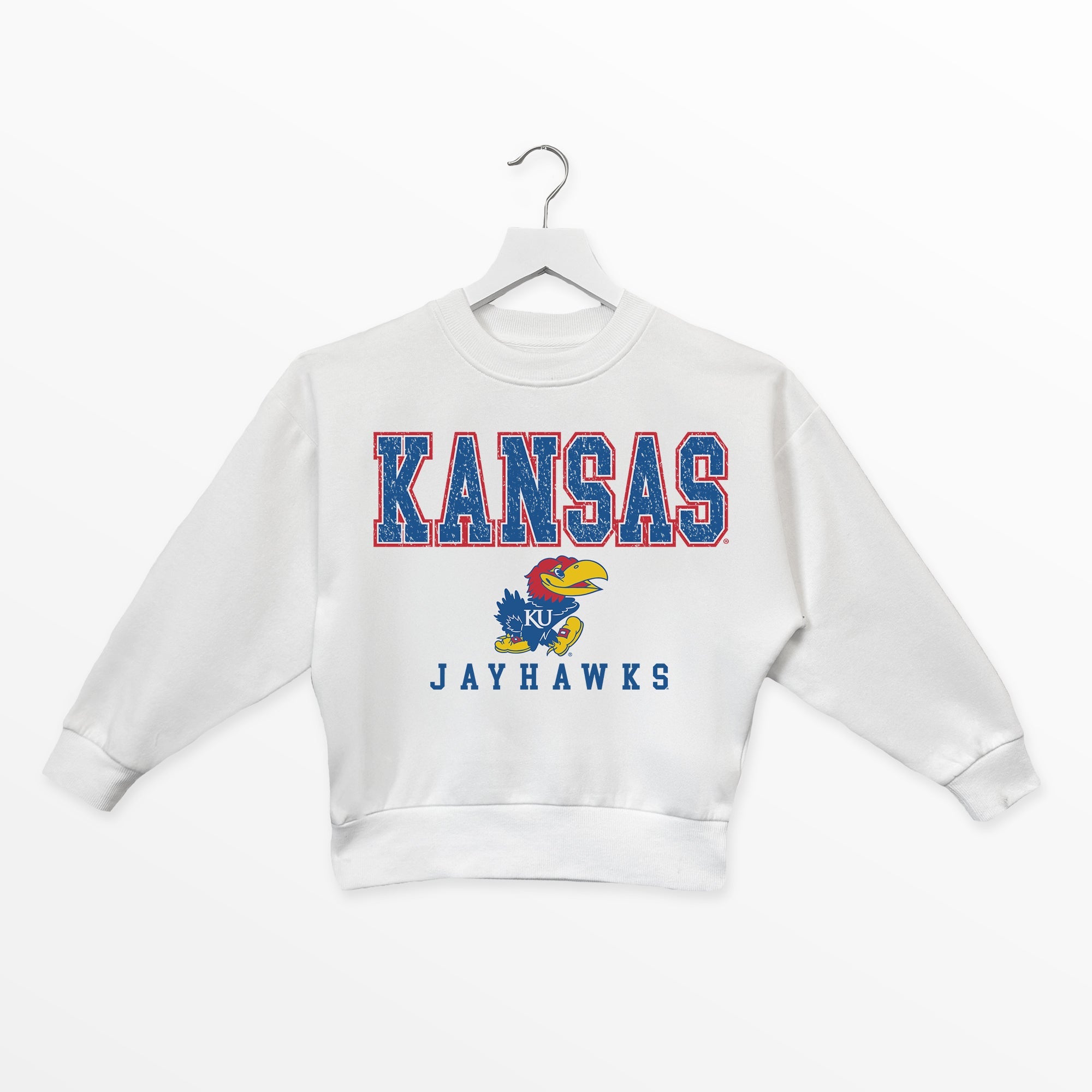 KANSAS JAYHAWKS FREESTYLE YOUTH PREMIUM FLEECE SWEATSHIRT