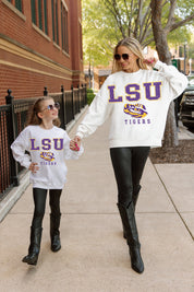 LSU TIGERS FREESTYLE YOUTH PREMIUM FLEECE SWEATSHIRT
