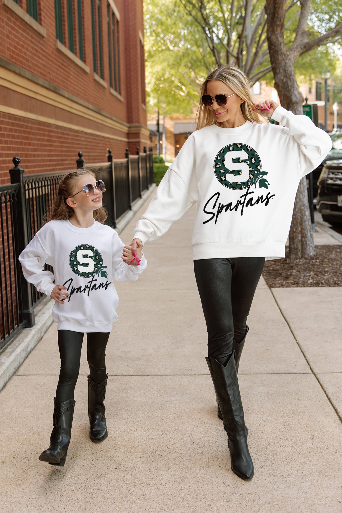 MICHIGAN STATE SPARTANS WILD BREAKTHROUGH YOUTH PREMIUM FLEECE SWEATSHIRT
