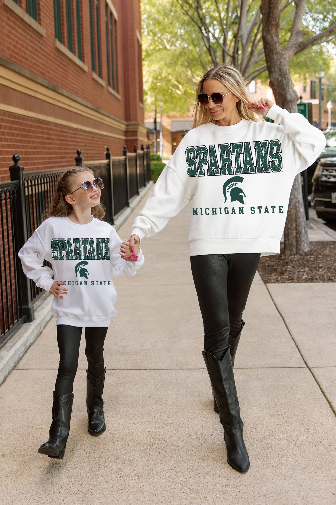 MICHIGAN STATE SPARTANS FREESTYLE YOUTH PREMIUM FLEECE SWEATSHIRT