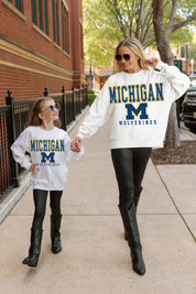 MICHIGAN WOLVERINES FREESTYLE YOUTH PREMIUM FLEECE SWEATSHIRT
