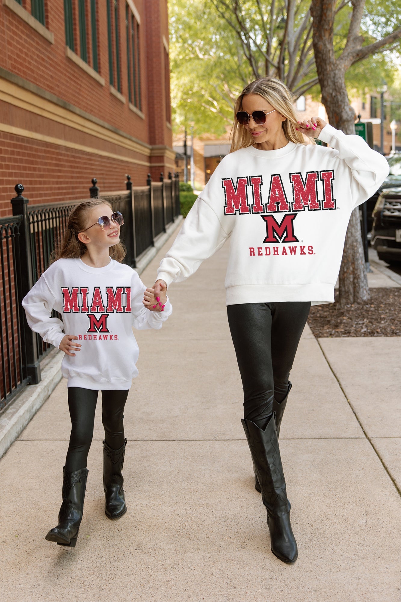 MIAMI OF OHIO REDHAWKS FREESTYLE YOUTH PREMIUM FLEECE SWEATSHIRT