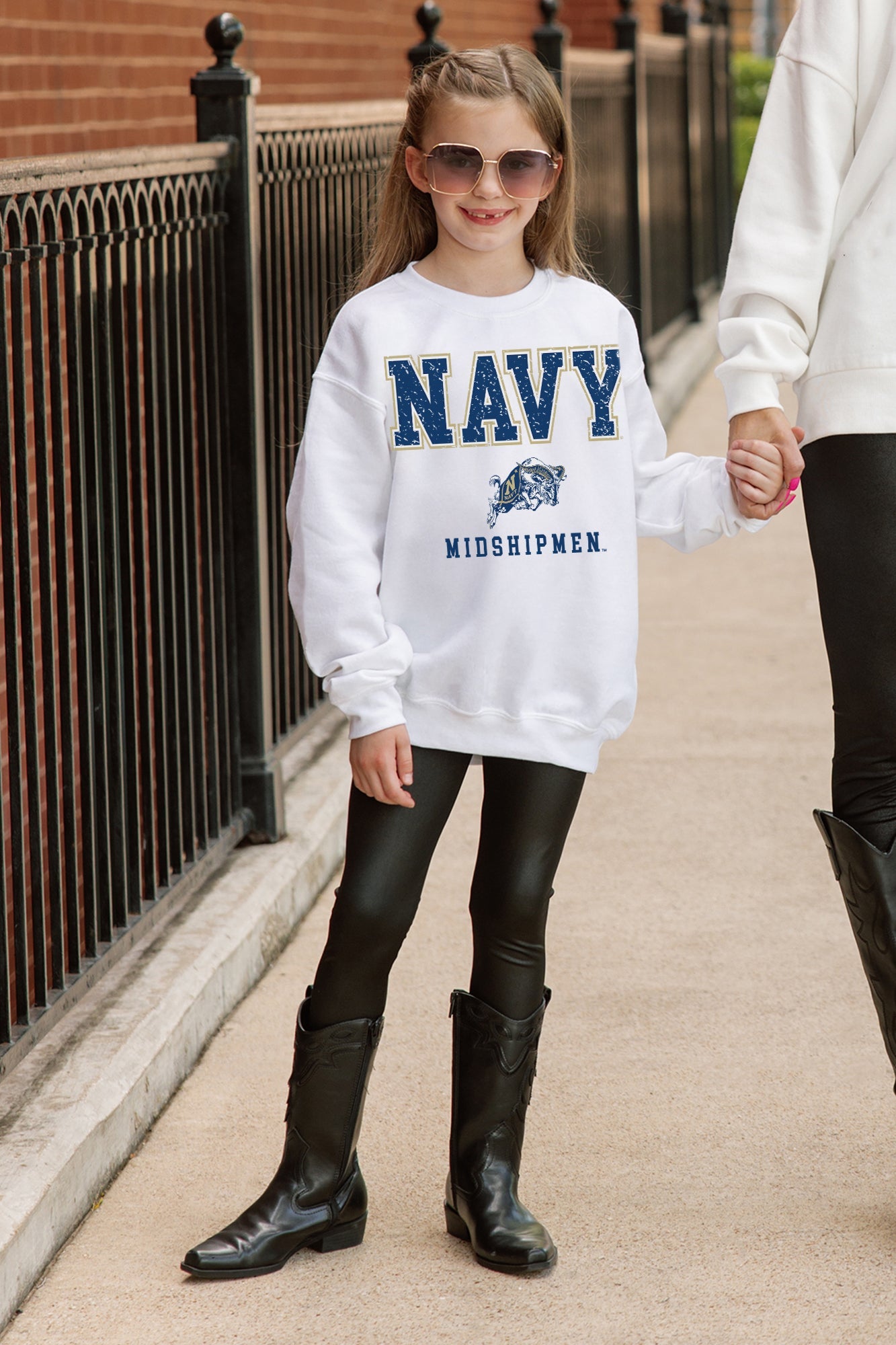 US NAVY MIDSHIPMEN FREESTYLE YOUTH PREMIUM FLEECE SWEATSHIRT