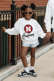 NEBRASKA CORNHUSKERS WILD BREAKTHROUGH YOUTH PREMIUM FLEECE SWEATSHIRT