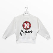 NEBRASKA CORNHUSKERS WILD BREAKTHROUGH YOUTH PREMIUM FLEECE SWEATSHIRT