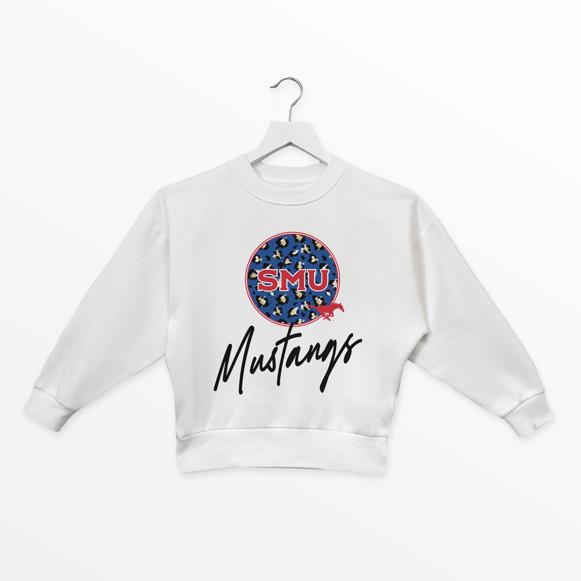 SMU MUSTANGS WILD BREAKTHROUGH YOUTH PREMIUM FLEECE SWEATSHIRT
