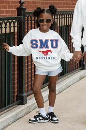 SMU MUSTANGS FREESTYLE YOUTH PREMIUM FLEECE SWEATSHIRT