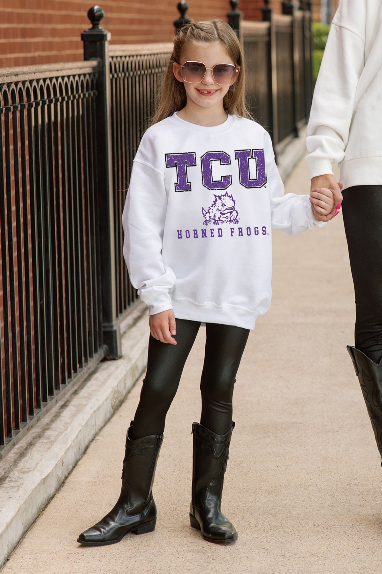 TCU HORNED FROGS FREESTYLE YOUTH PREMIUM FLEECE SWEATSHIRT