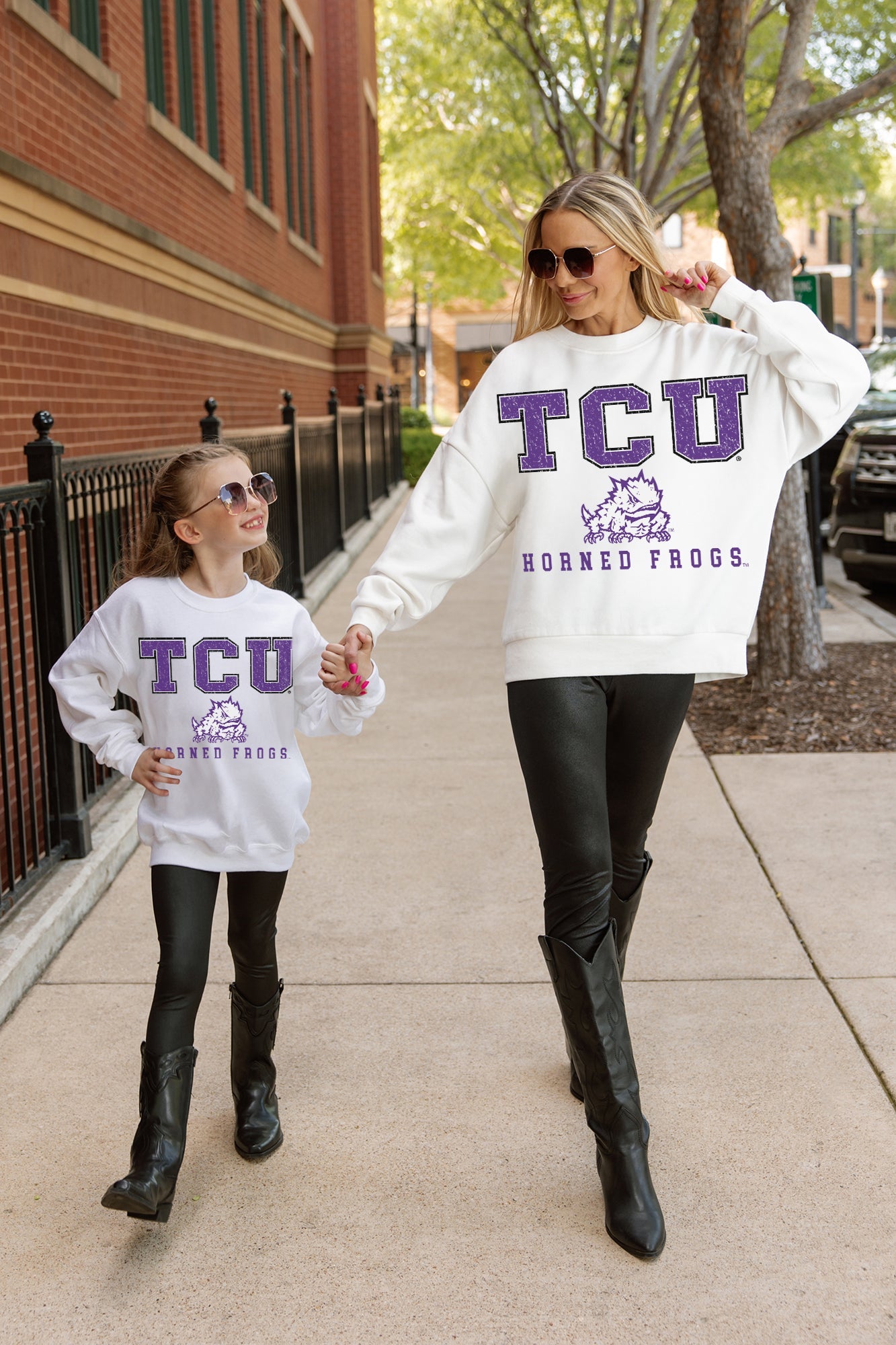 TCU HORNED FROGS FREESTYLE YOUTH PREMIUM FLEECE SWEATSHIRT