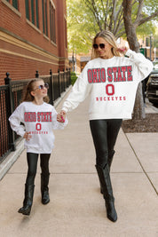 OHIO STATE BUCKEYES FREESTYLE YOUTH PREMIUM FLEECE SWEATSHIRT