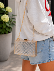 CLEAR INTENTIONS ACRYLIC CROSSBODY BAG