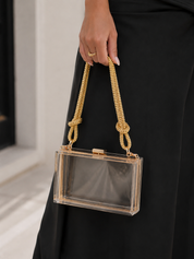GLIMMER BOX CLEAR STADIUM BAG
