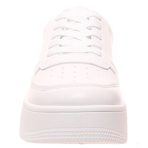 PAOLA PLATFORM SNEAKERS IN WHITE