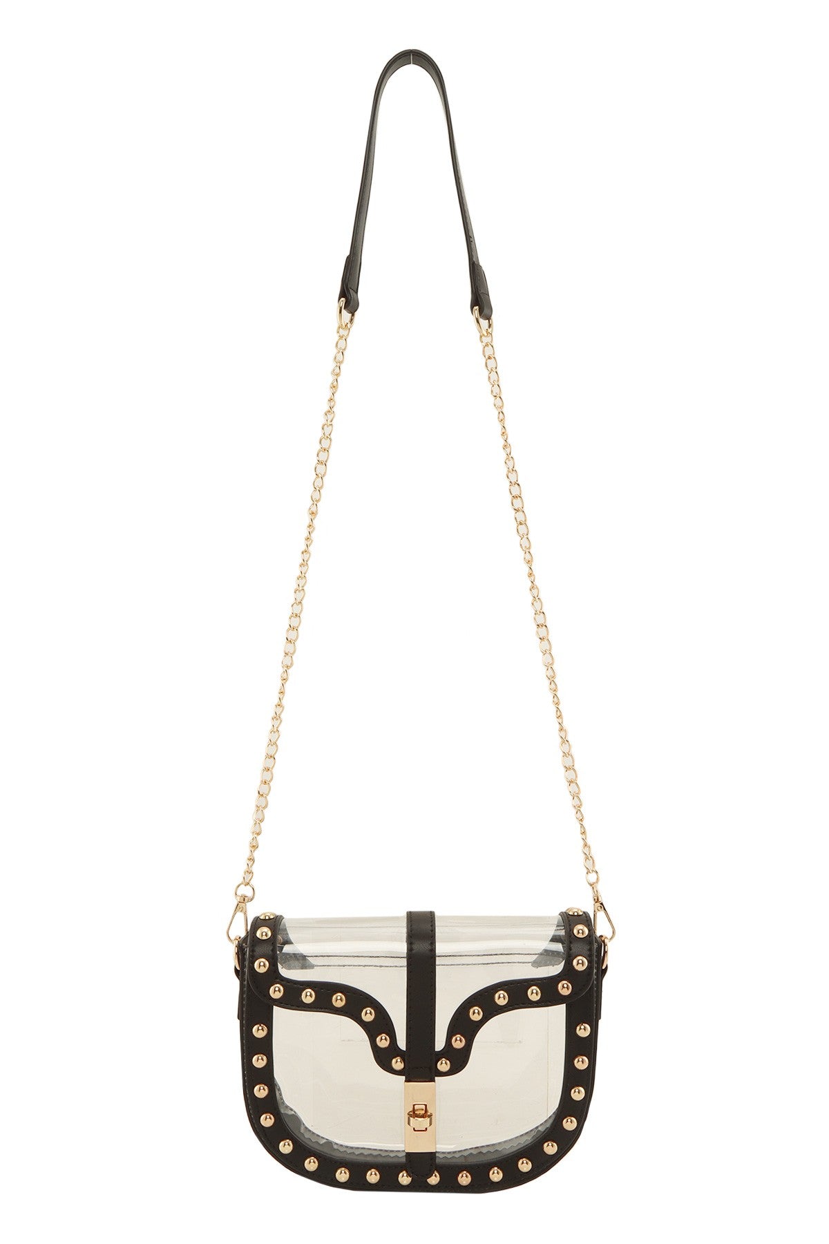 IN THE DETAILS CLEAR STUDDED STADIUM BAG