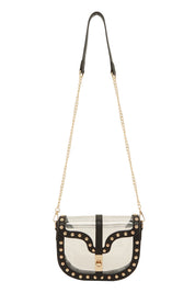 IN THE DETAILS CLEAR STUDDED STADIUM BAG