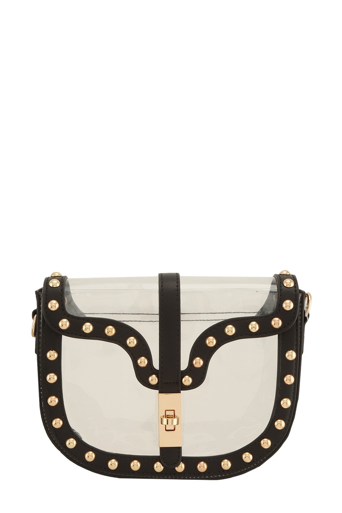 IN THE DETAILS CLEAR STUDDED STADIUM BAG