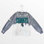COASTAL CAROLINA CHANTICLEERS CASUAL FAN KIDS FADED WASH CREWNECK PULLOVER
