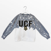 CENTRAL FLORIDA KNIGHTS CASUAL FAN KIDS FADED WASH CREWNECK PULLOVER