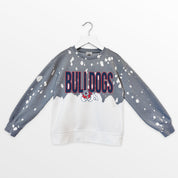 FRESNO STATE BULLDOGS CASUAL FAN KIDS FADED WASH CREWNECK PULLOVER