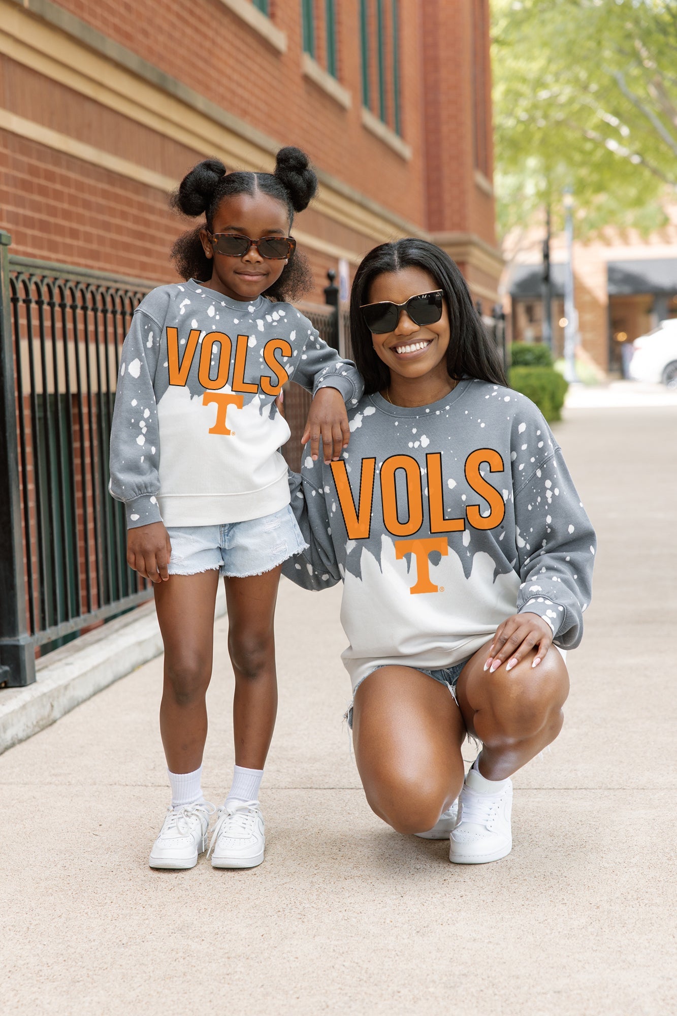 TENNESSEE VOLUNTEERS CASUAL FAN KIDS FADED WASH CREWNECK PULLOVER
