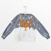 TENNESSEE VOLUNTEERS CASUAL FAN KIDS FADED WASH CREWNECK PULLOVER