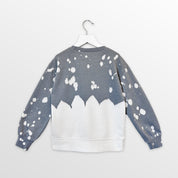 UTAH UTES CASUAL FAN KIDS FADED WASH CREWNECK PULLOVER