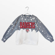WISCONSIN BADGERS CASUAL FAN KIDS FADED WASH CREWNECK PULLOVER