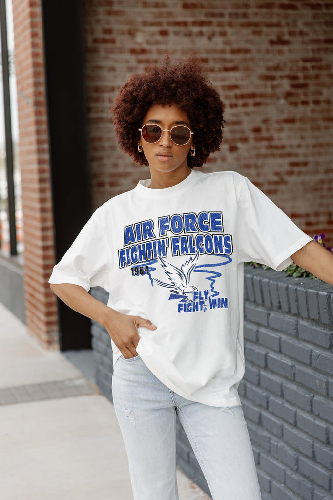 AIR FORCE FALCONS IN THE LEAD OVERSIZED CREWNECK TEE
