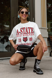 ARKANSAS STATE RED WOLVES UNITY OVERSIZED CREWNECK TEE