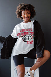 ALABAMA CRIMSON TIDE IN THE LEAD OVERSIZED CREWNECK TEE