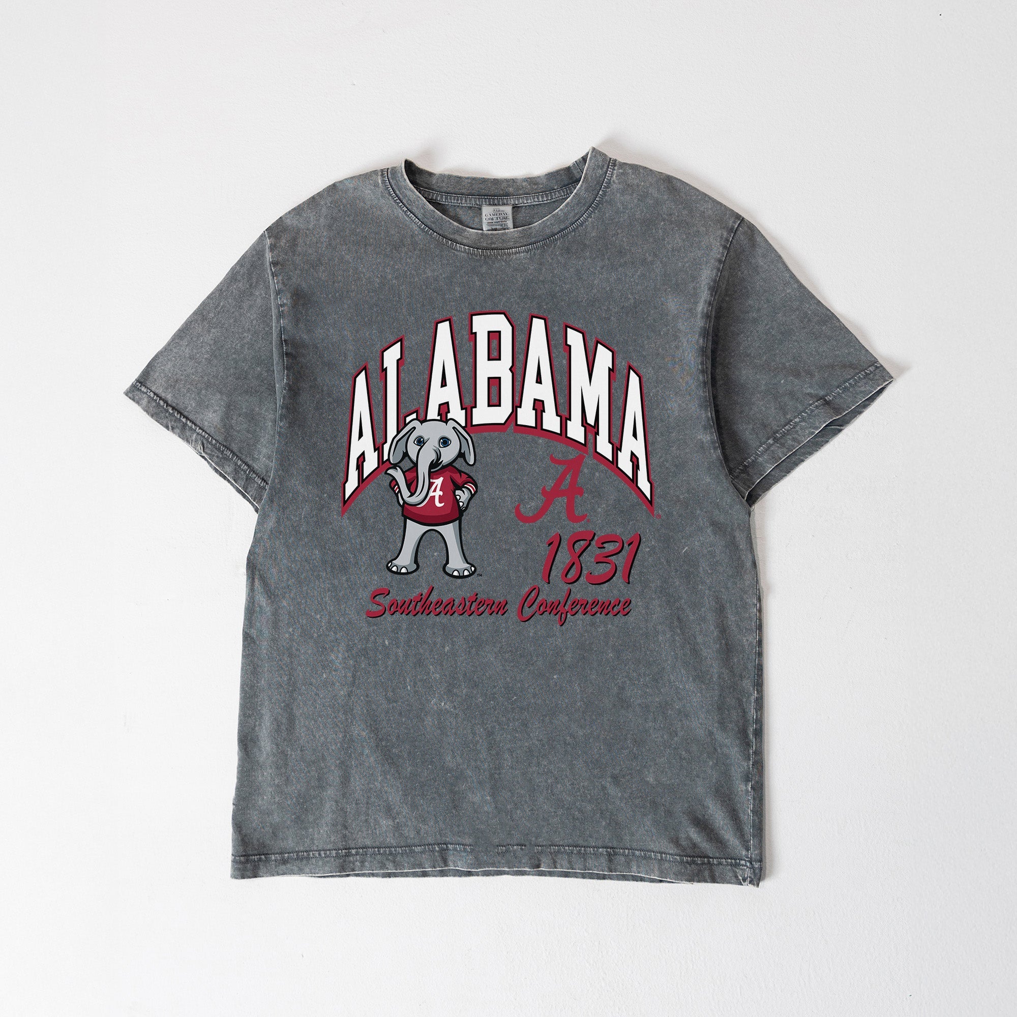 ALABAMA CRIMSON TIDE CLASSIC MOTION WASHED RELAXED FIT TEE