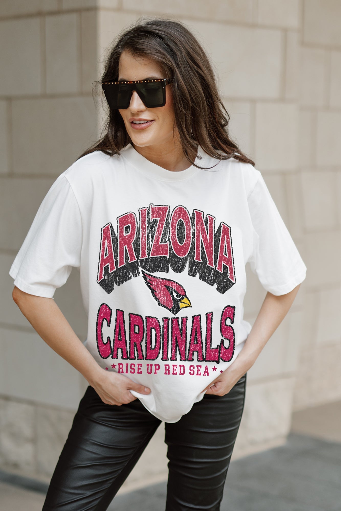 ARIZONA CARDINALS SHAKEDOWN OVERSIZED CREWNECK TEE