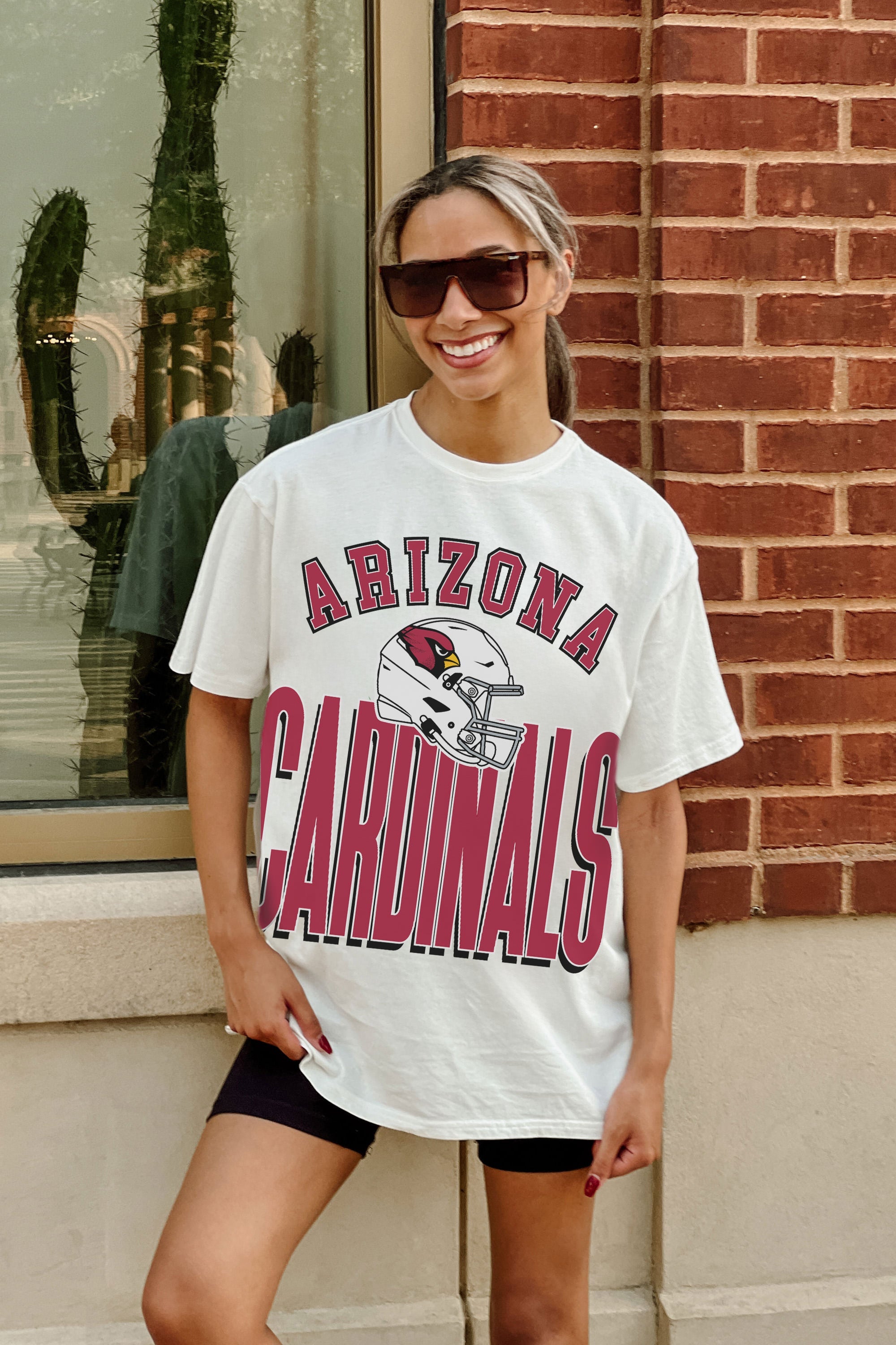 ARIZONA CARDINALS FIERCE FOCUS WASHED RELAXED FIT TEE