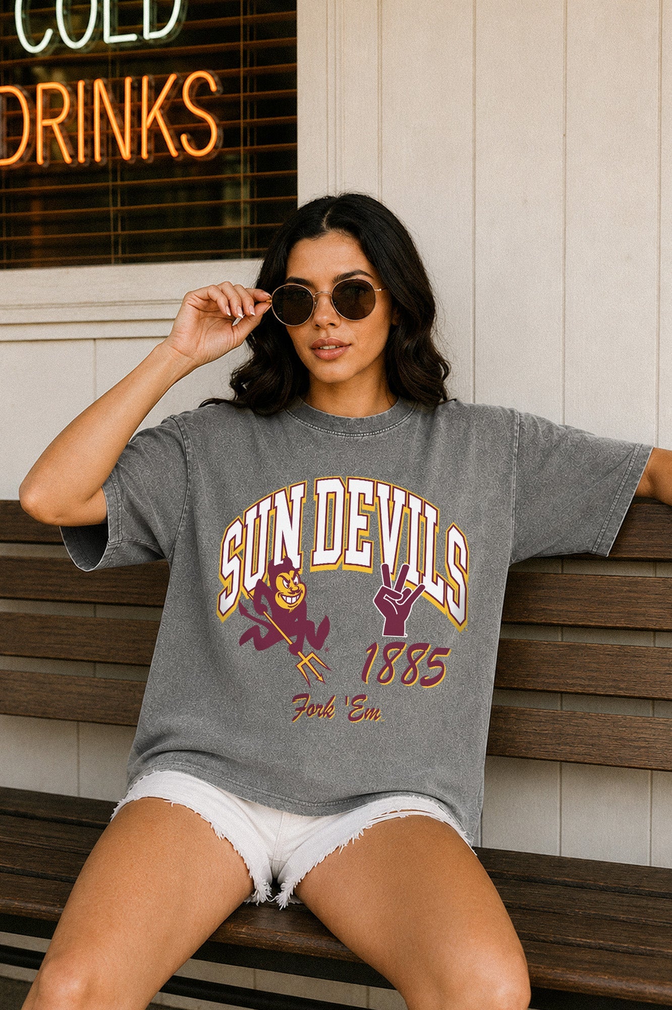 Women's Arizona State Sun Devils Classic Motion Washed Relaxed Fit