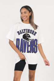 BALTIMORE RAVENS FIERCE FOCUS WASHED RELAXED FIT TEE