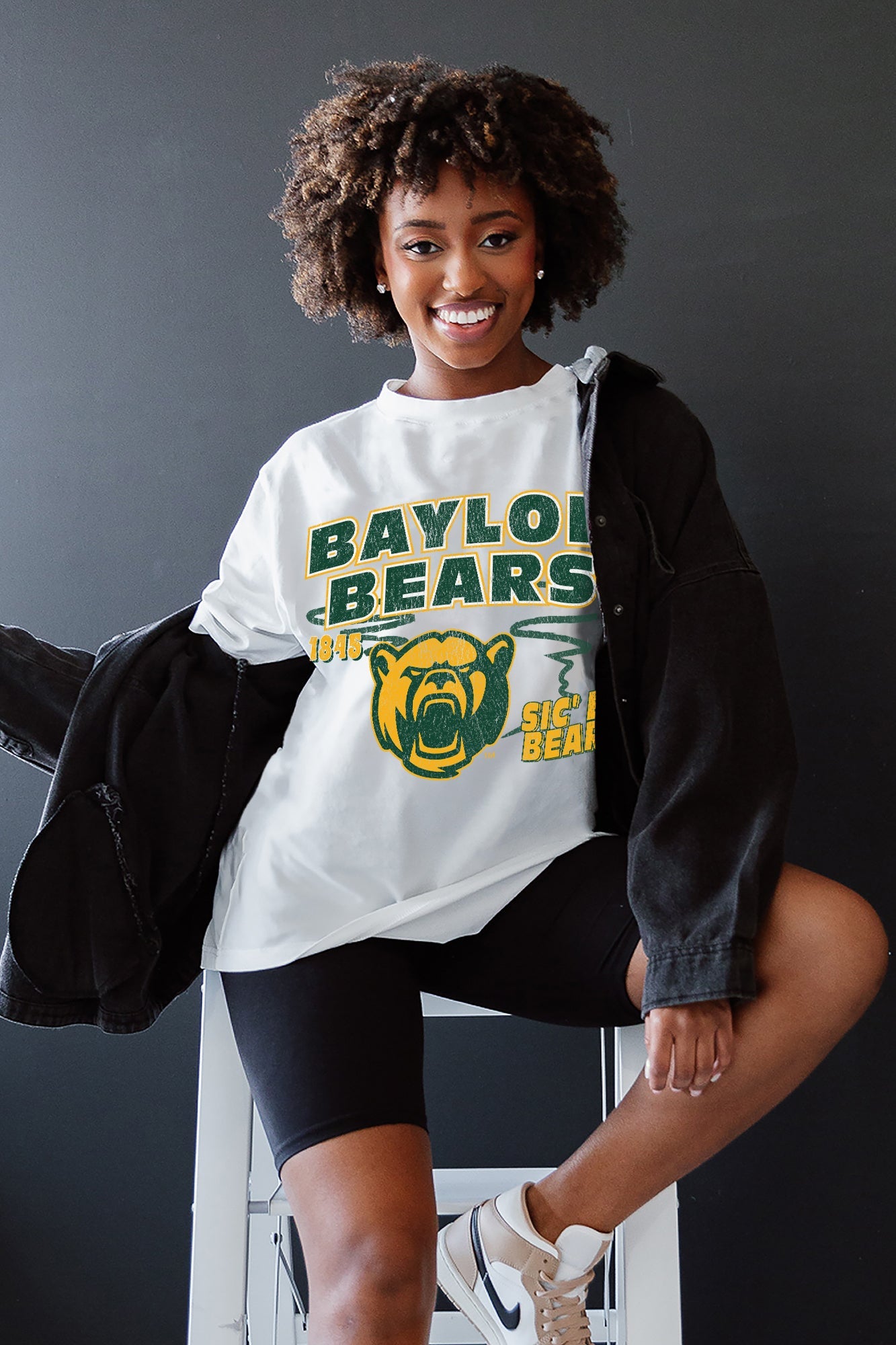 BAYLOR BEARS IN THE LEAD OVERSIZED CREWNECK TEE