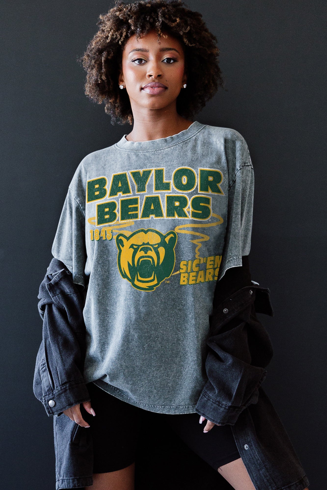 BAYLOR BEARS KEEP THE LEAD OVERSIZED CREWNECK TEE