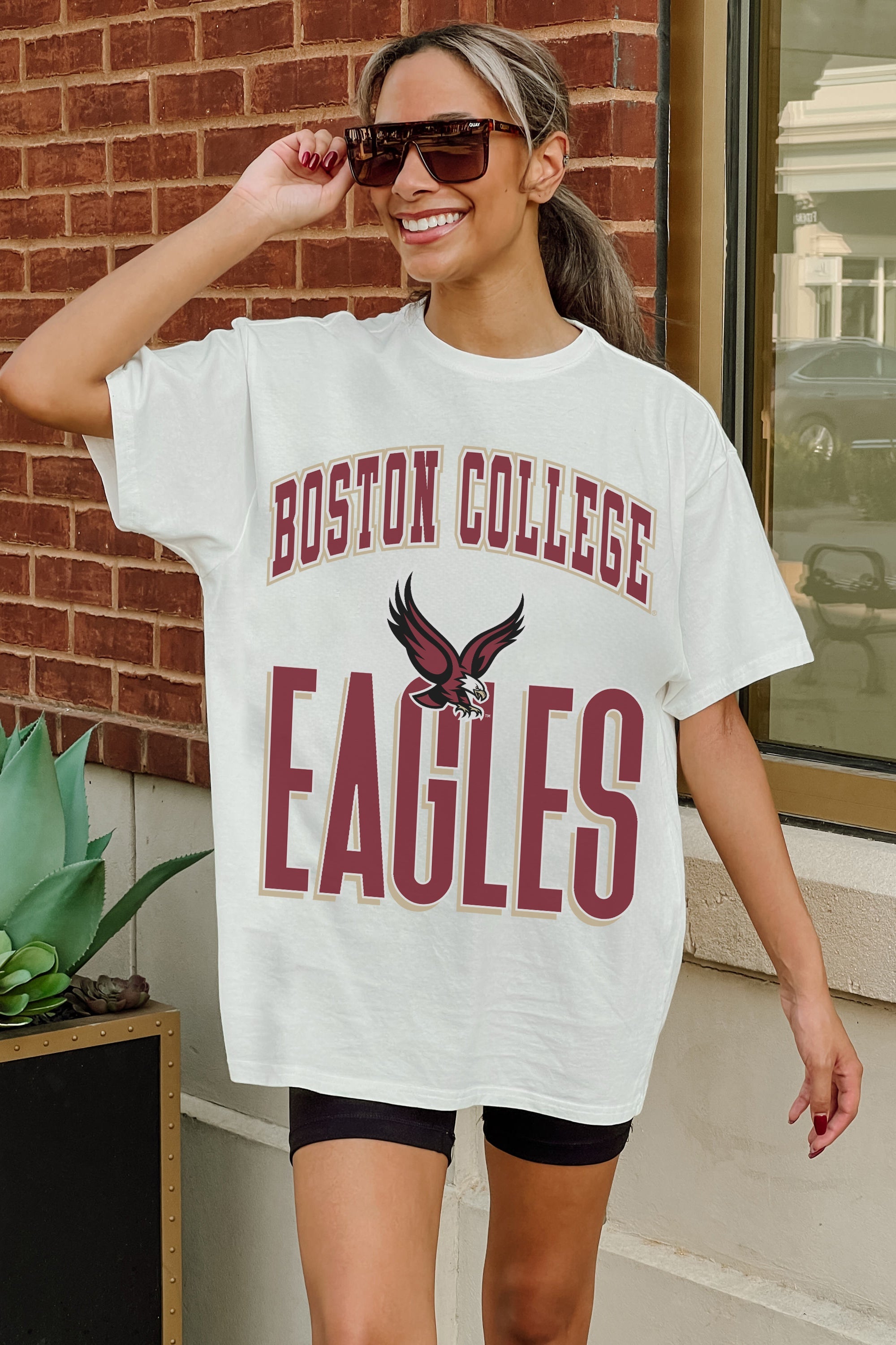 BOSTON COLLEGE EAGLES FIERCE FOCUS WASHED RELAXED FIT TEE